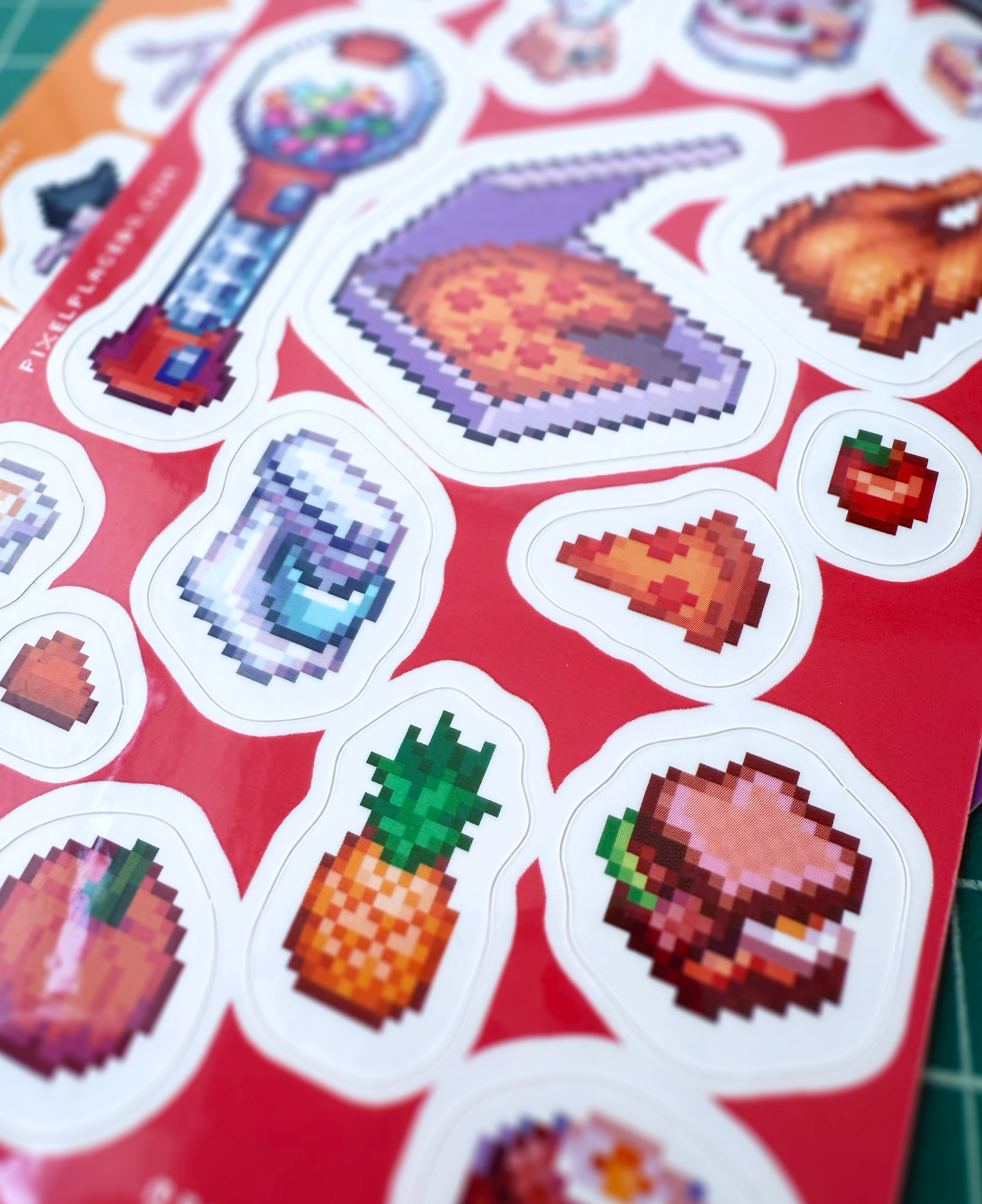 Food pixel art stickersheet