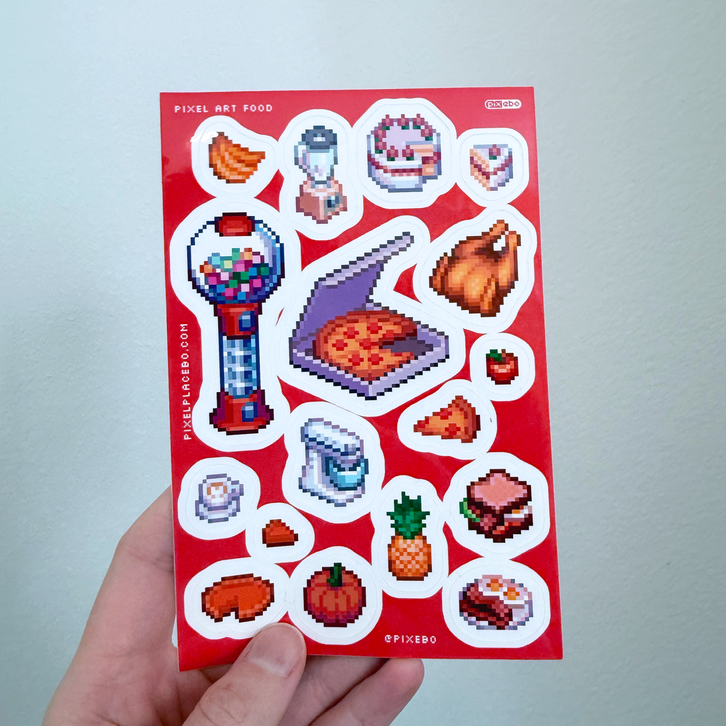 Food pixel art stickersheet