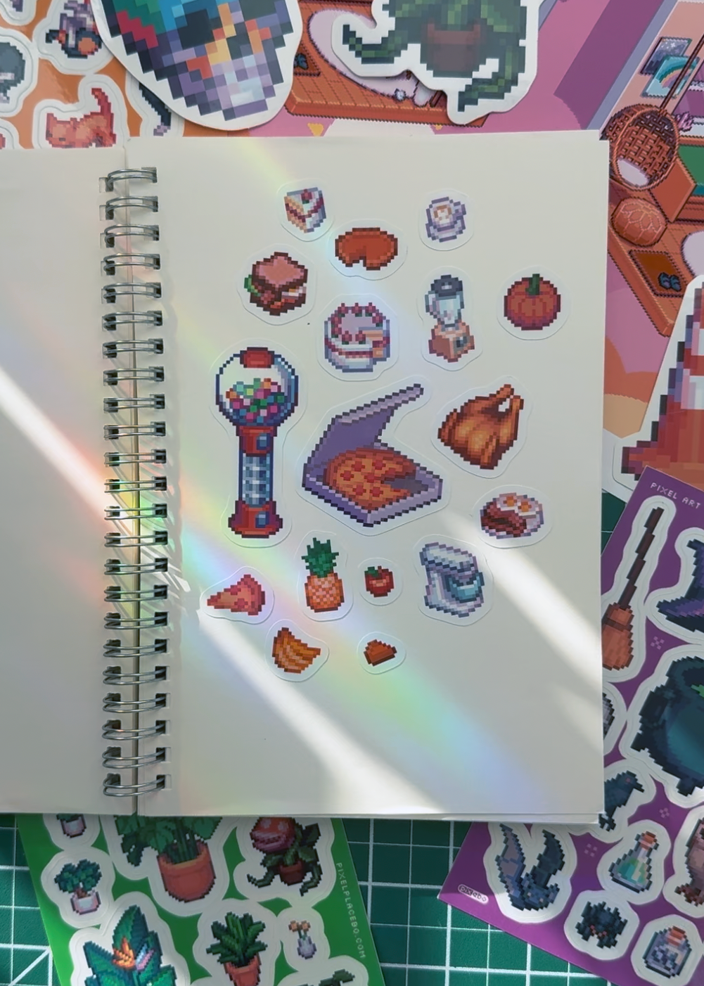 Food pixel art stickersheet