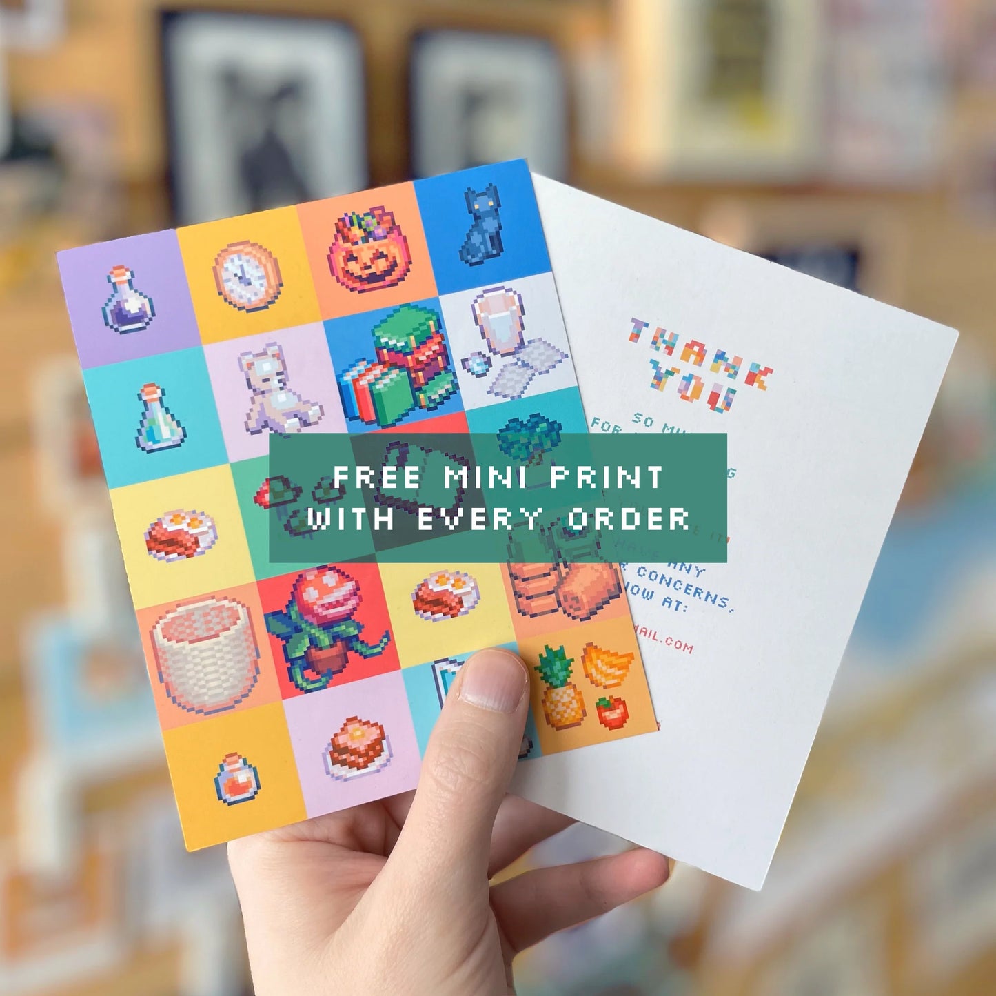 Carnivorous plant pixel art sticker