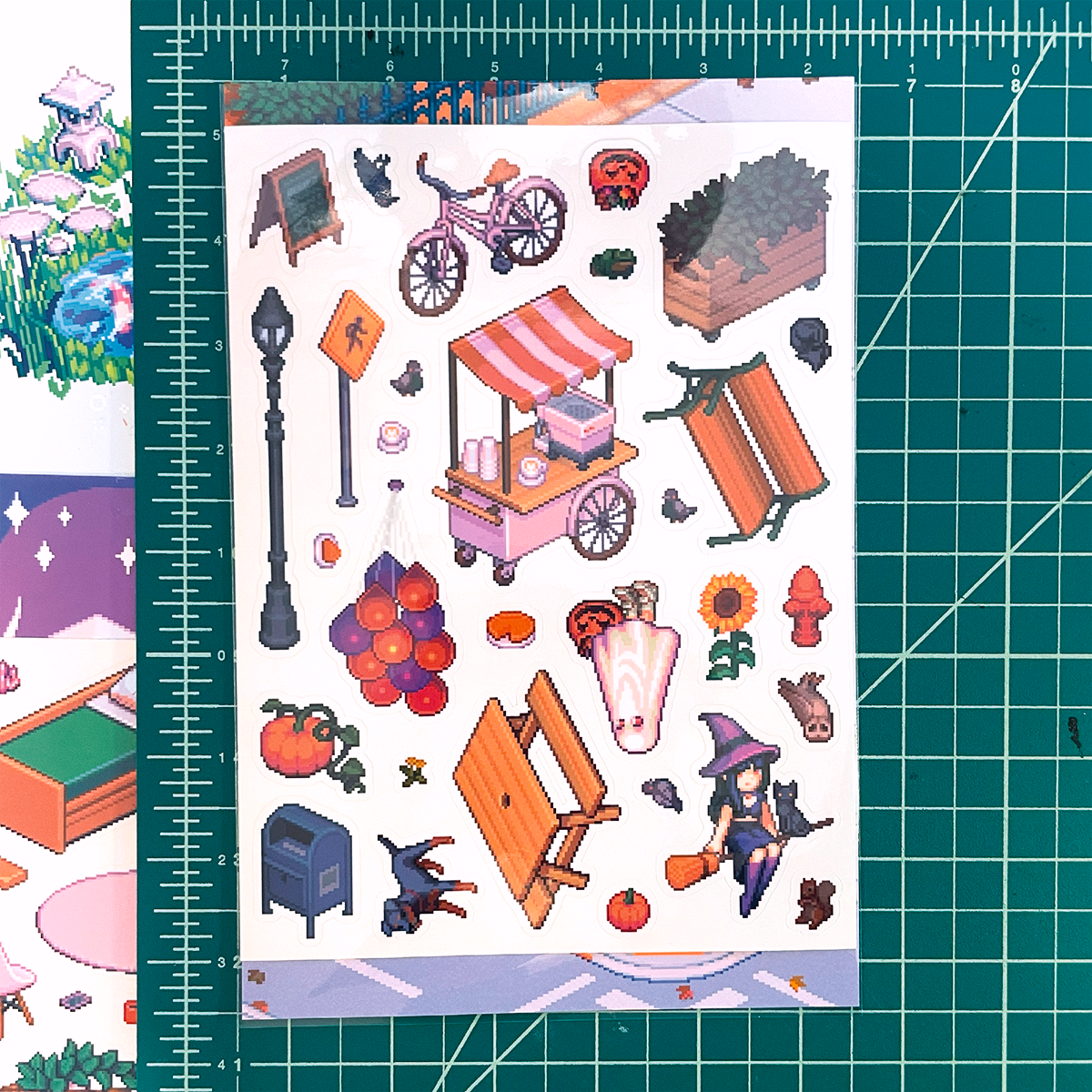 Autumn town Stickersheet - Decorate it yourself!