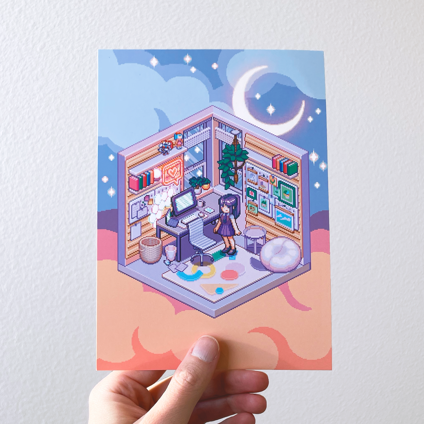 Pixel office print