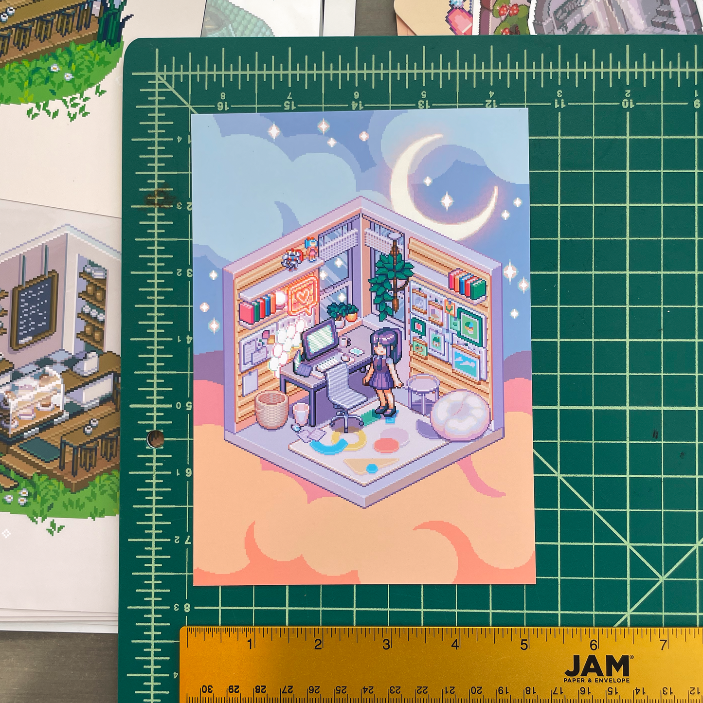 Pixel office print