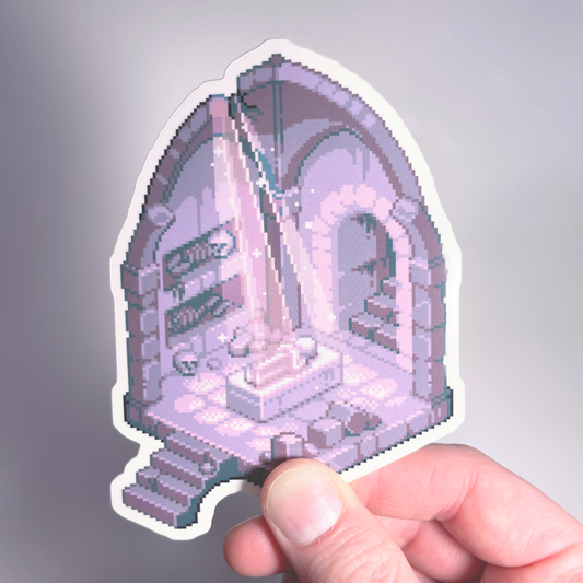 Catacombs pixel art sticker