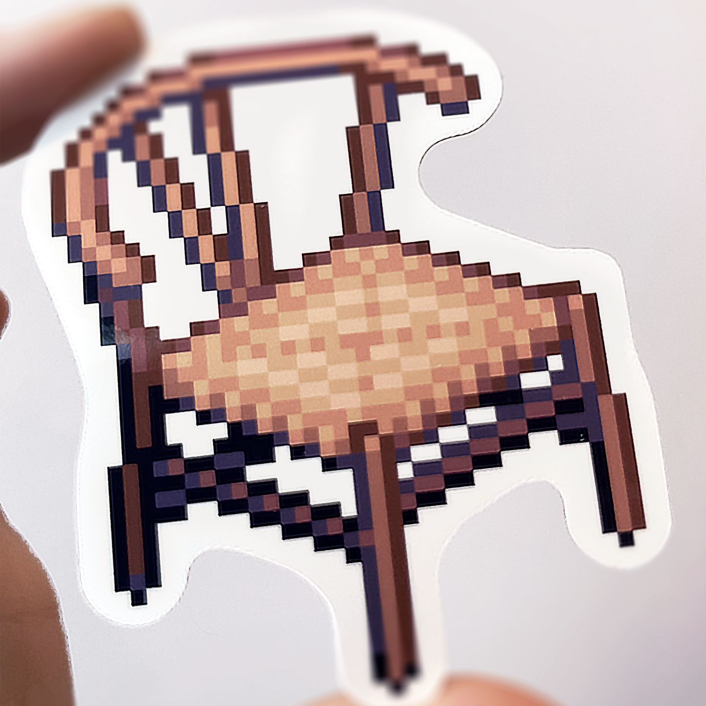 Wishbone chair pixel art sticker